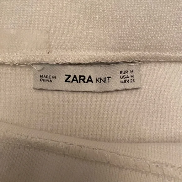 White knit Zara skirt - Picture 3 of 4